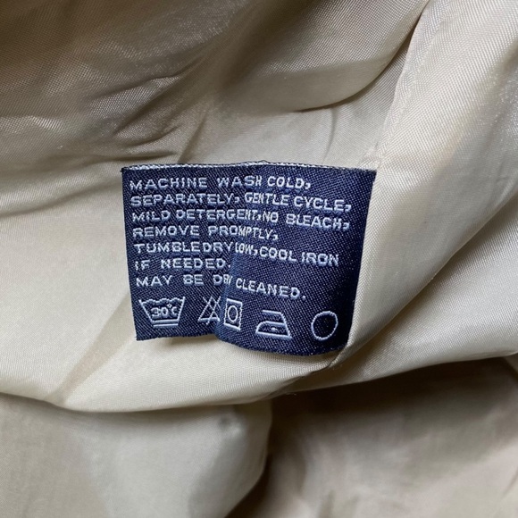 London Fog Women’s Size XL Khaki Coat Removable Hood Drawstring Waist - Picture 11 of 11